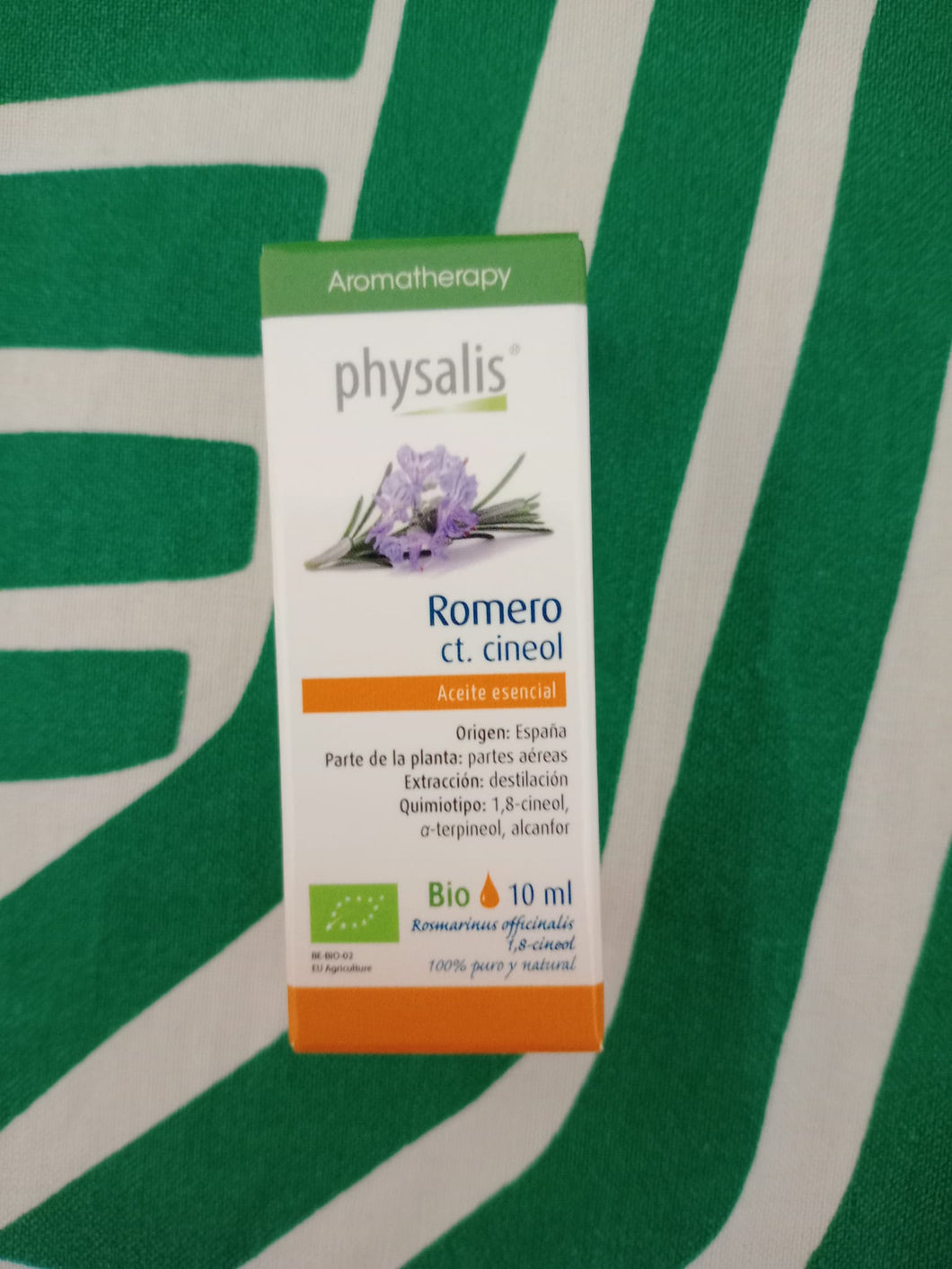Aceite Esencial de Romero QT Cineol Ecológico 10 ml (Apto uso alimentario) Physalis