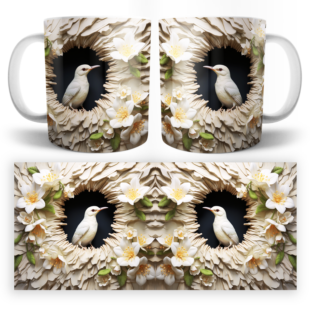 Taza Pajaros 3D Mod. 2