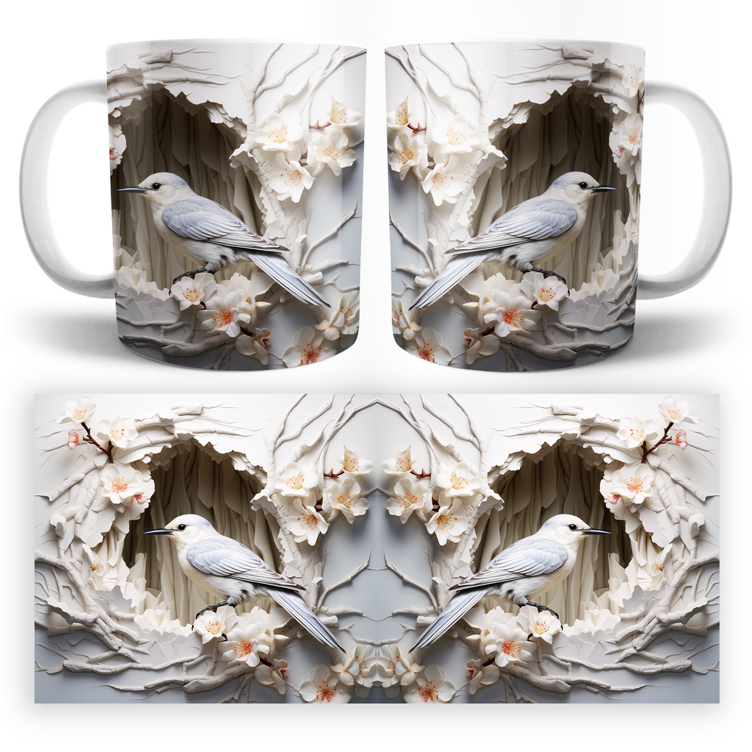 Taza Pajaros 3D Mod. 3