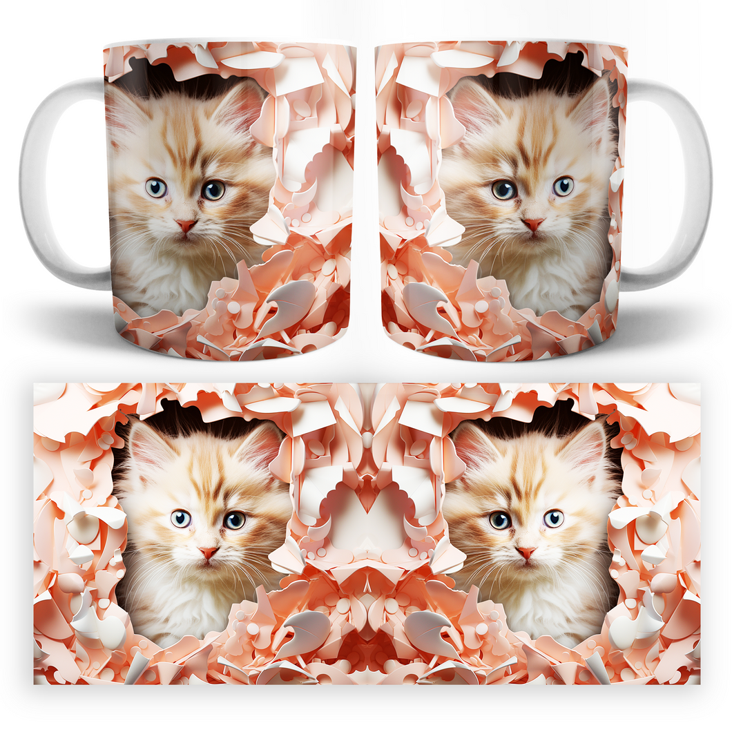 Taza Gato 3D Mod. 1