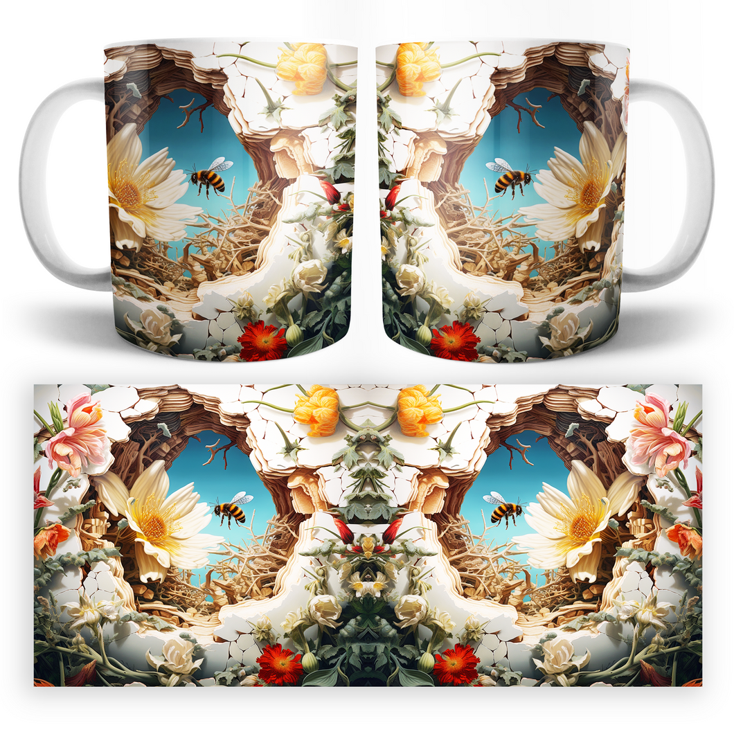 Taza Abeja 3D Mod. 2