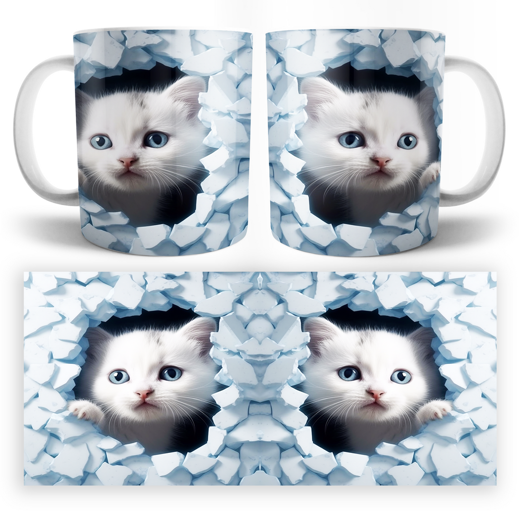 Taza Gato 3D Mod. 4