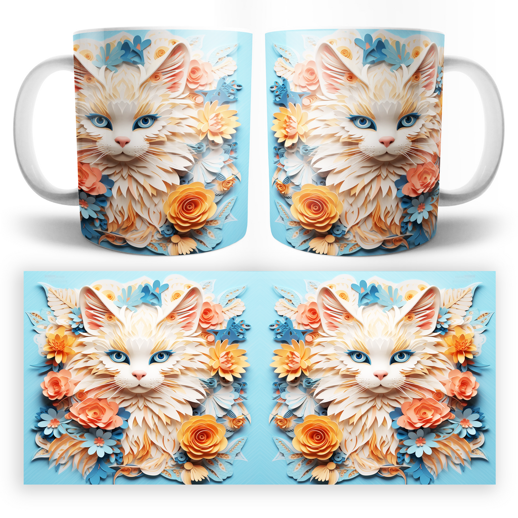 Taza Gato 3D Mod. 5