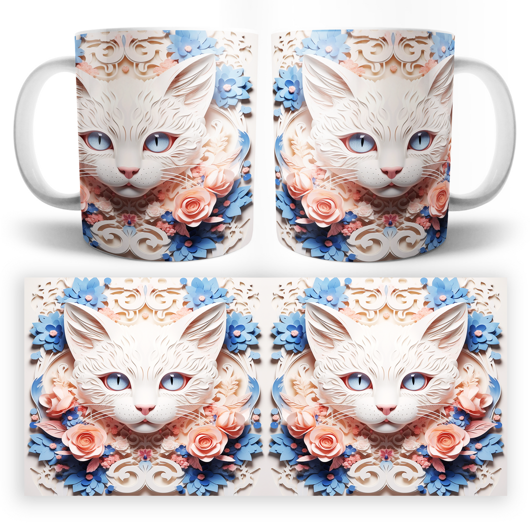 Taza Gato 3D Mod. 6