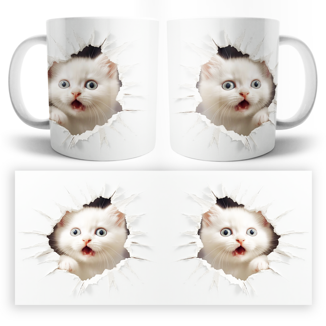 Taza Gato 3D Mod. 8