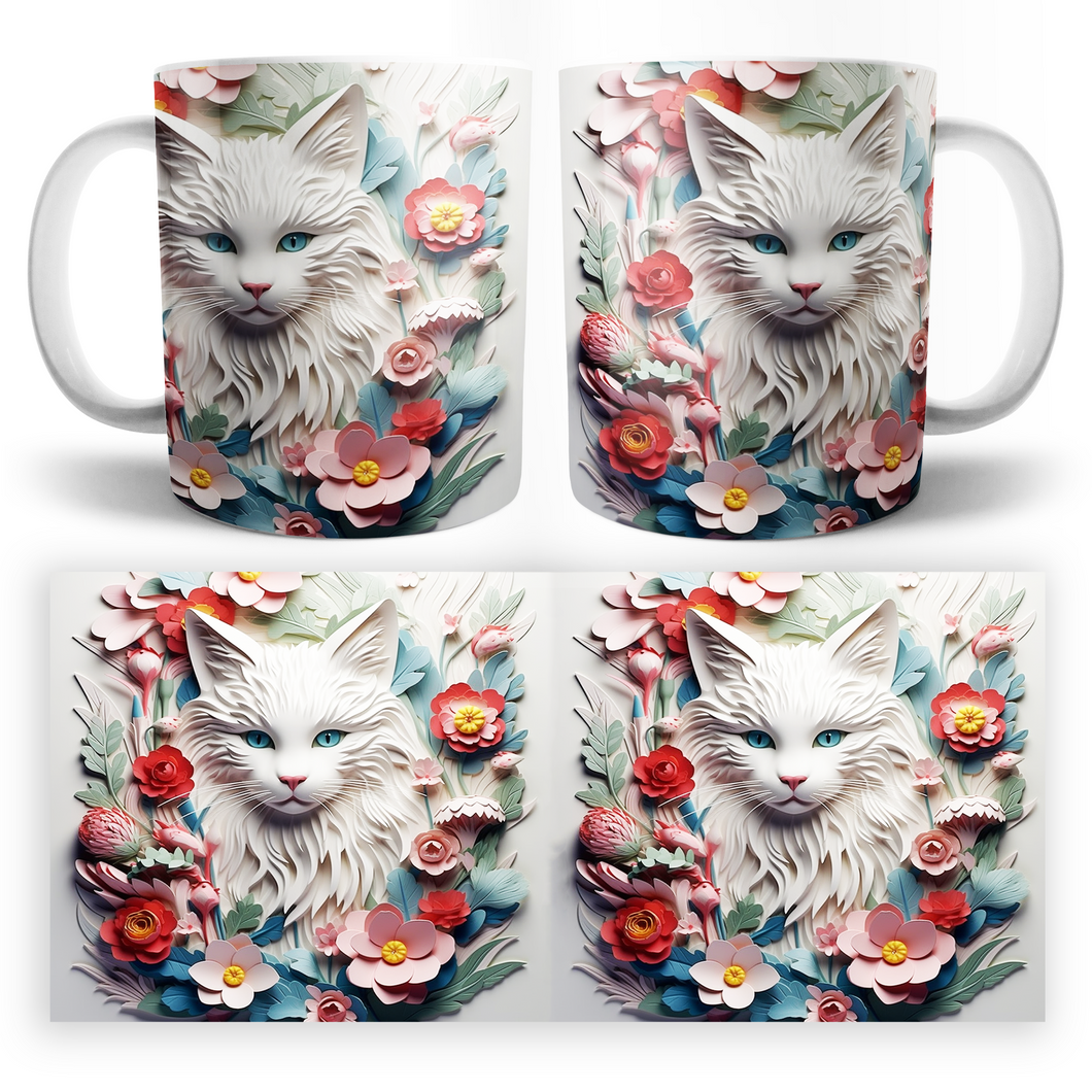 Taza Gato 3D Mod. 10