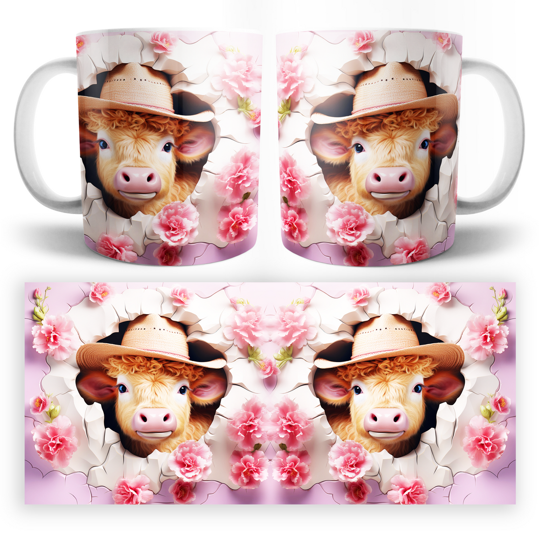 Taza Vaca 3D Mod. 2