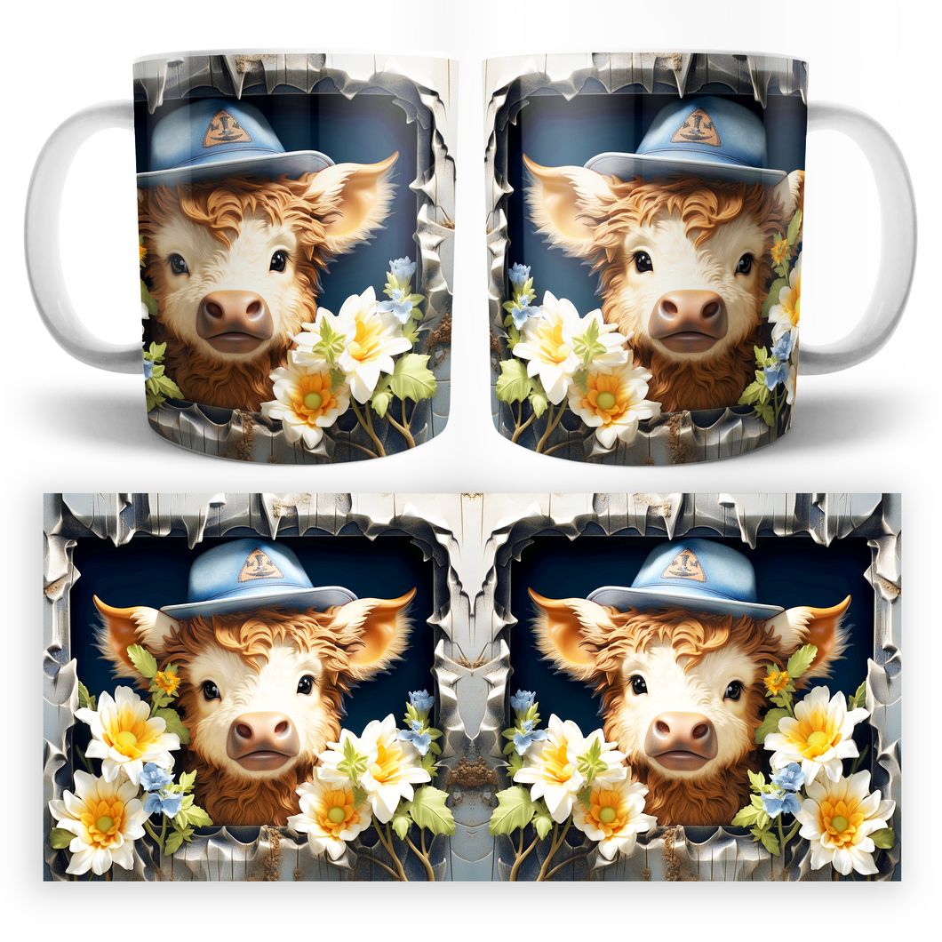 Taza Vaca 3D Mod. 3