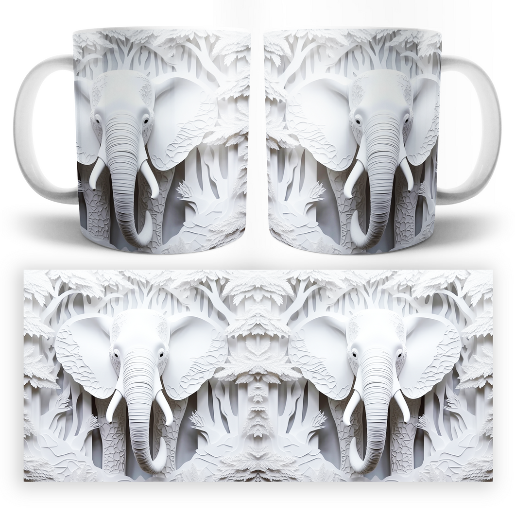 Taza Elefantes 3D Mod. 4