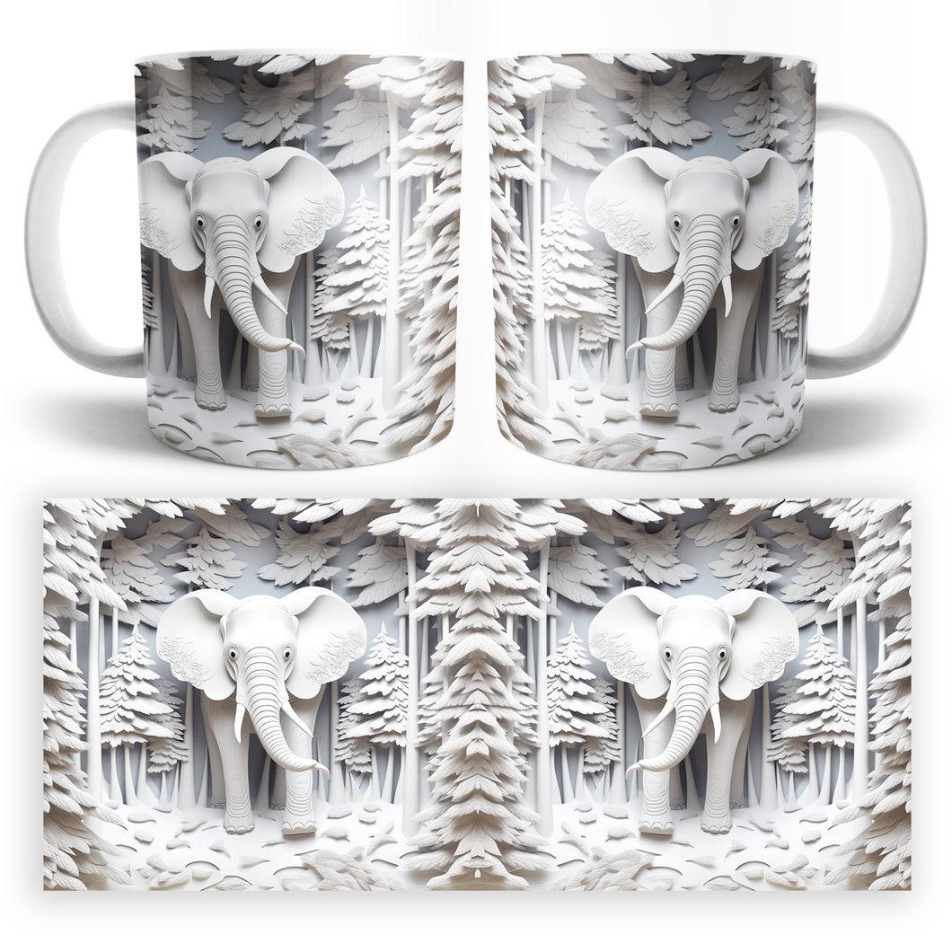 Taza Elefantes 3D Mod. 5