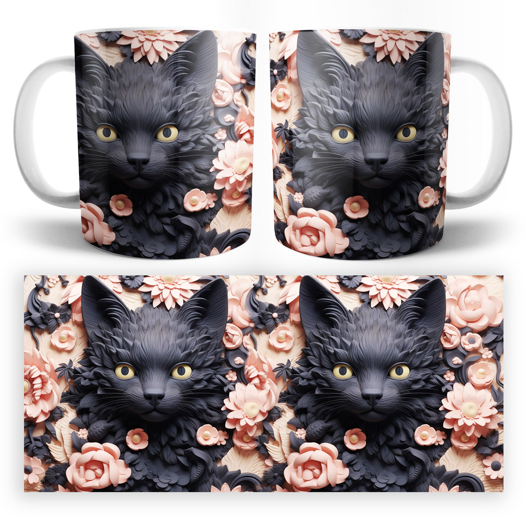 Taza Gato 3D Mod. 14