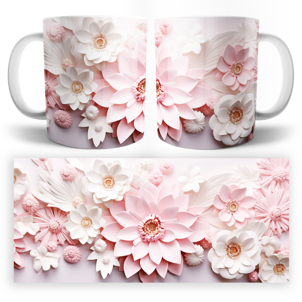 Taza Flores 3D Mod. 19