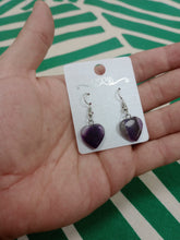 Cargar imagen en el visor de la galería, Pendientes Corazones Amatista Mod 1
