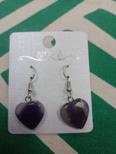 Cargar imagen en el visor de la galería, Pendientes Corazones Amatista Mod 1
