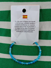 Cargar imagen en el visor de la galería, Pulsera Agata Azul 4 mm
