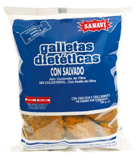 Galleta Dieta Salvado s/a Sanavi 300 grs