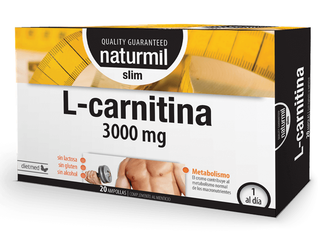 L-carnitina 3000 mg (ampollas) Naturmil