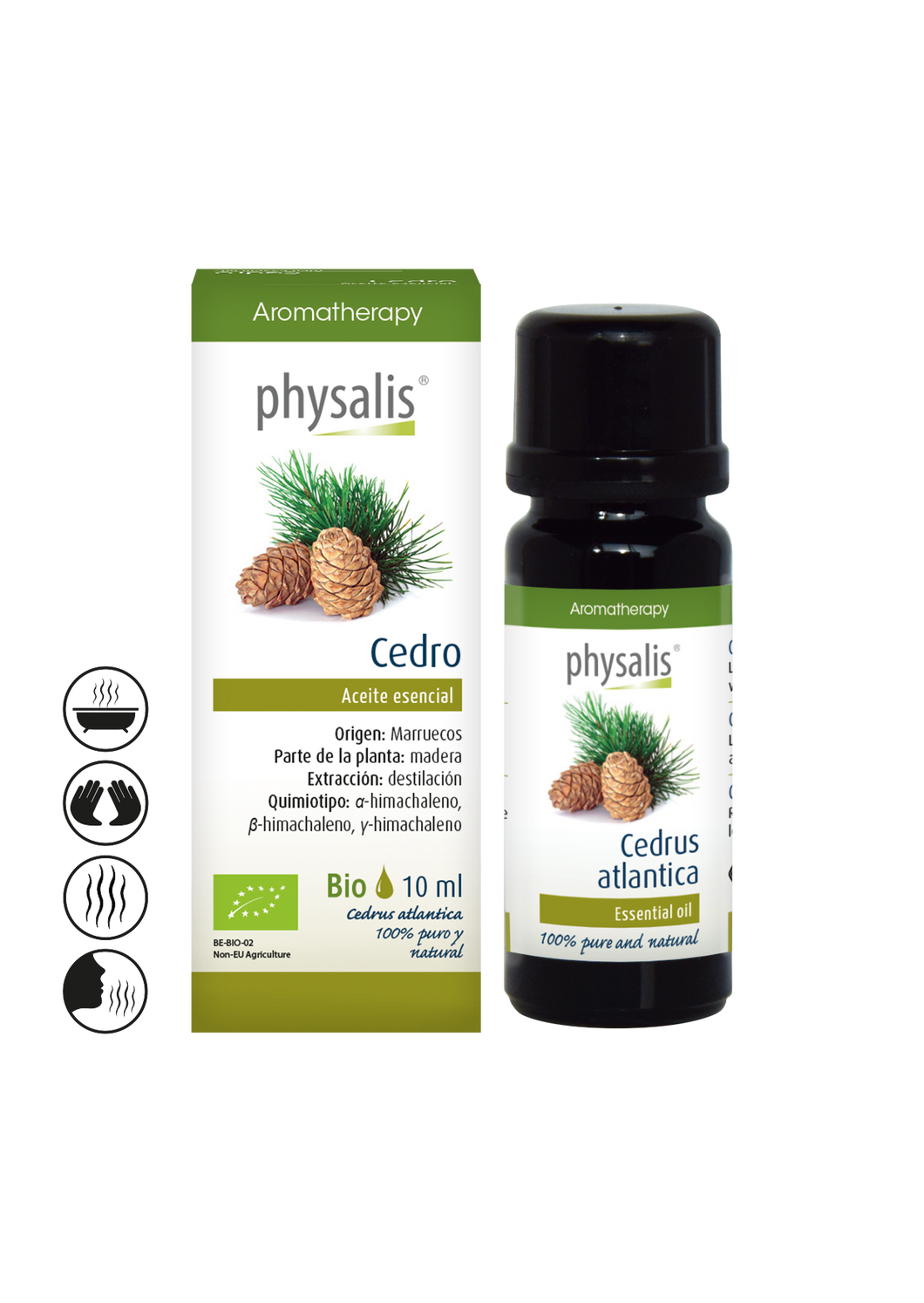 Aceite Esencial de Cedro Ecologico Physalis 10 ml