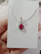 Cargar imagen en el visor de la galería, Colgante Plata Rubi Lagrima India
