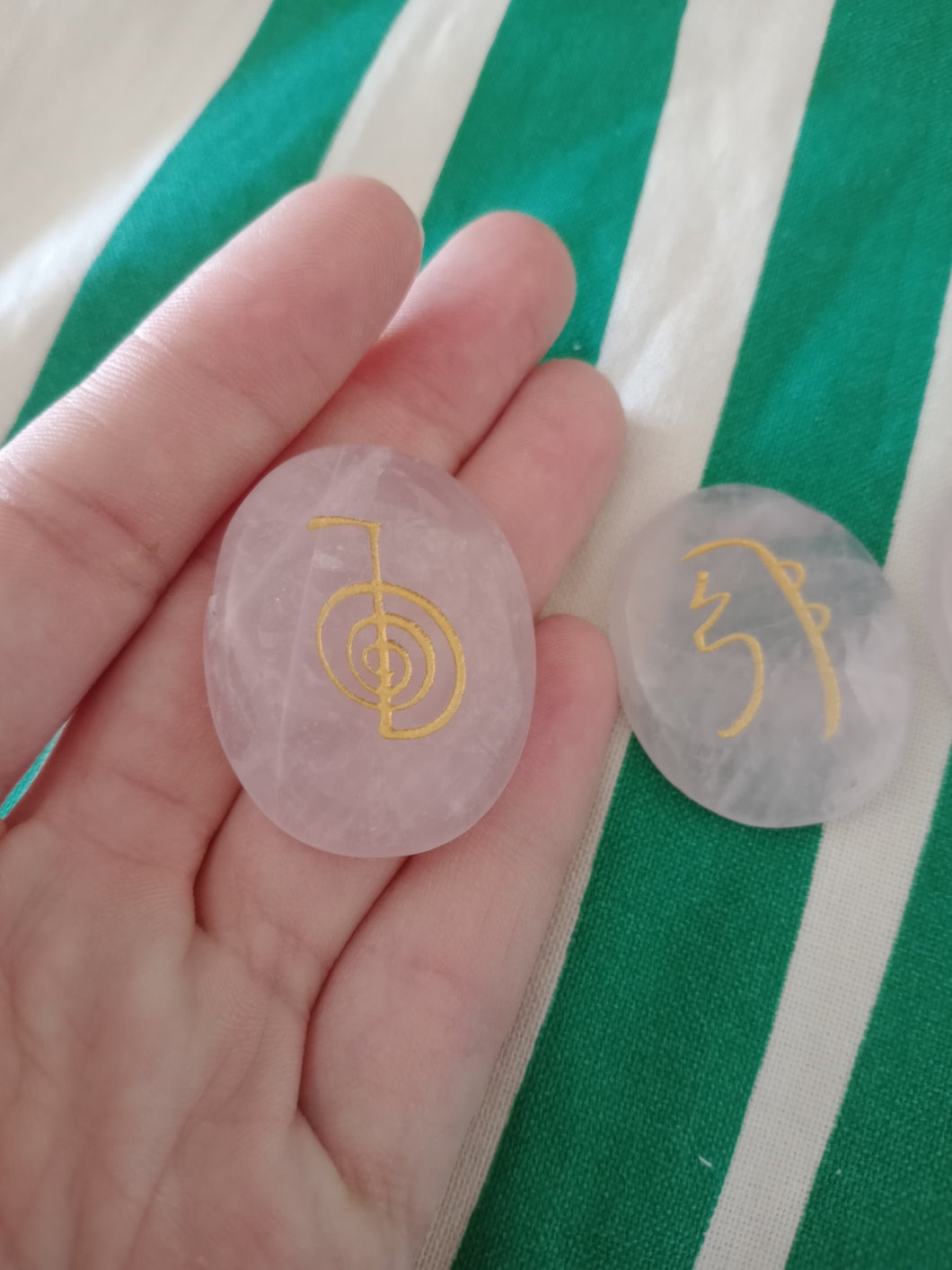 Juego Reiki Cuarzo Rosa Mod. 2