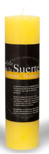 Vela de la Suerte Amarilla (Dinero, Trabajo)