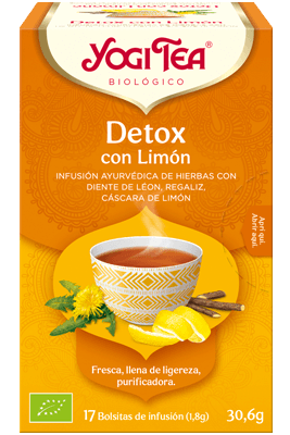 Yogi Tea Detox con Aceite Esencial de  Limon