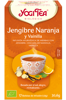 Yogi Tea Jengibre, Naranja y Vainilla