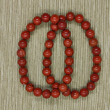 Cargar imagen en el visor de la galería, Pulsera Elástica Jaspe Rojo 8 mm
