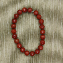 Cargar imagen en el visor de la galería, Pulsera Elástica Jaspe Rojo 8 mm
