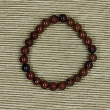 Cargar imagen en el visor de la galería, Pulsera Elástica Obsidiana Caoba 8 mm
