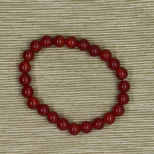 Cargar imagen en el visor de la galería, Pulsera Elástica Ágata Roja 8 mm
