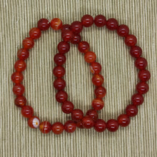 Cargar imagen en el visor de la galería, Pulsera Elástica Ágata Roja 8 mm
