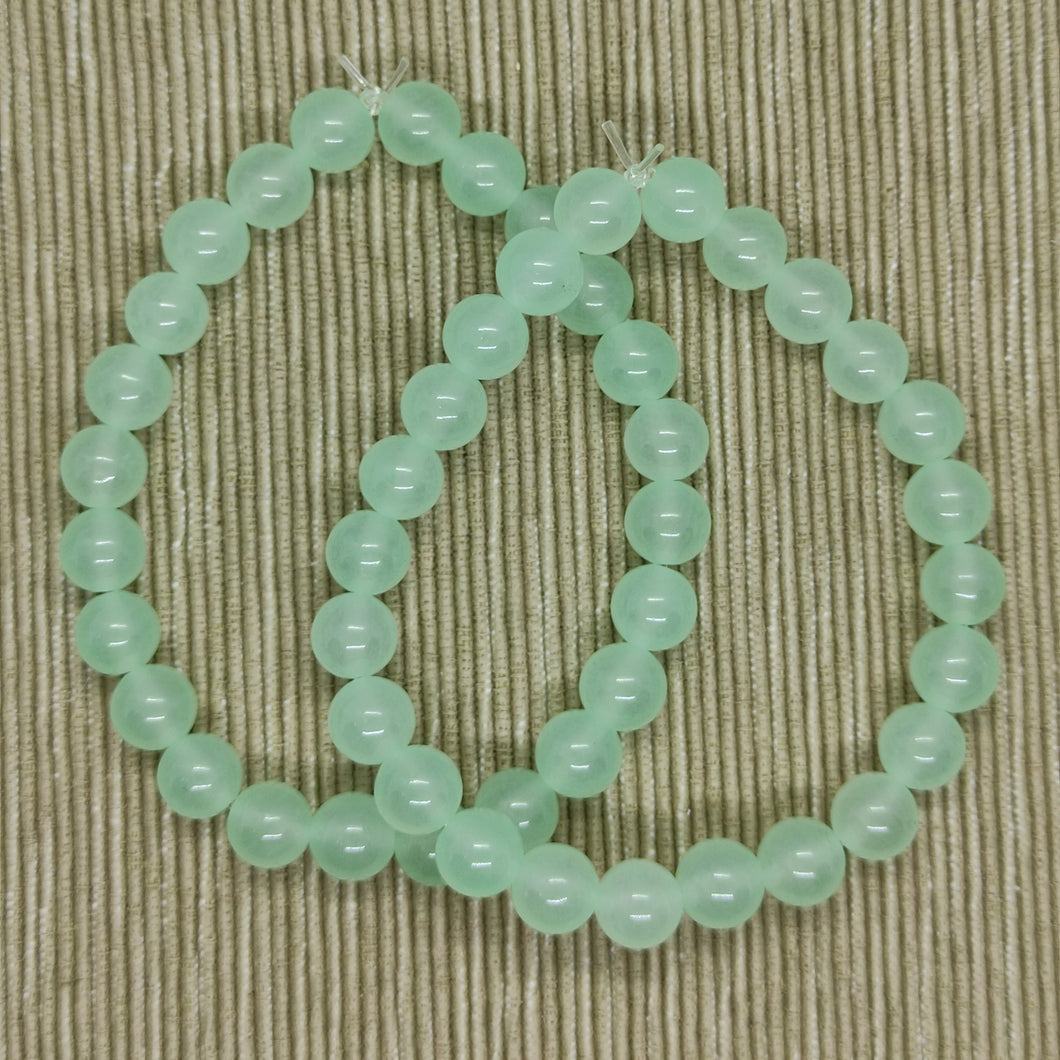 Pulsera Elástica Jade Verde Claro 8 mm