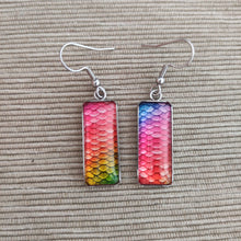 Cargar imagen en el visor de la galería, Pendientes Glass &amp; Steel Sirena Multicolor
