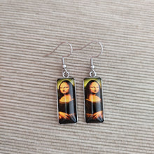 Cargar imagen en el visor de la galería, Pendientes Glass &amp; Steel Mona Lisa
