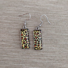 Cargar imagen en el visor de la galería, Pendientes Glass &amp; Steel Leopardo
