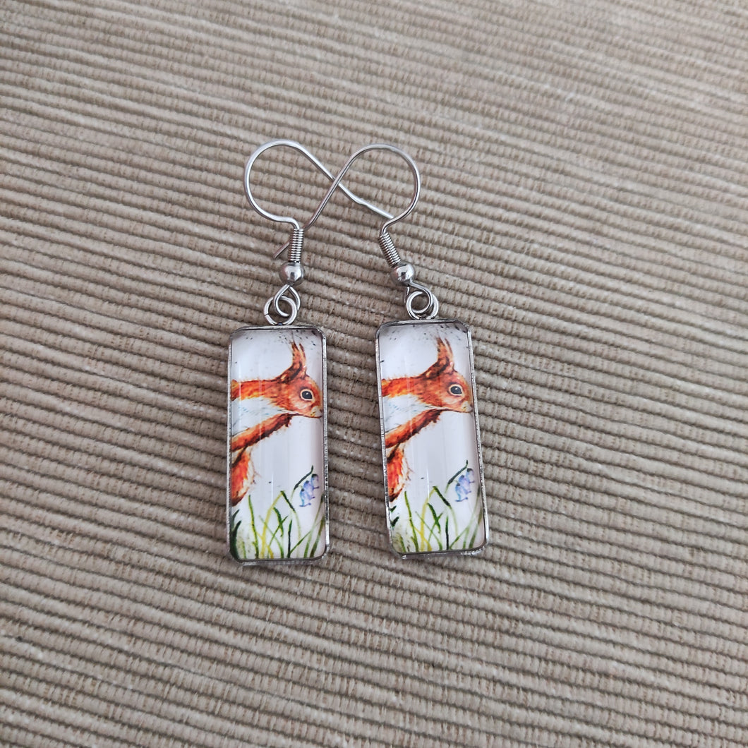 Pendientes Glass & Steel Ardilla