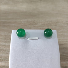 Cargar imagen en el visor de la galería, Pendientes Pin Onix verde 10 mm
