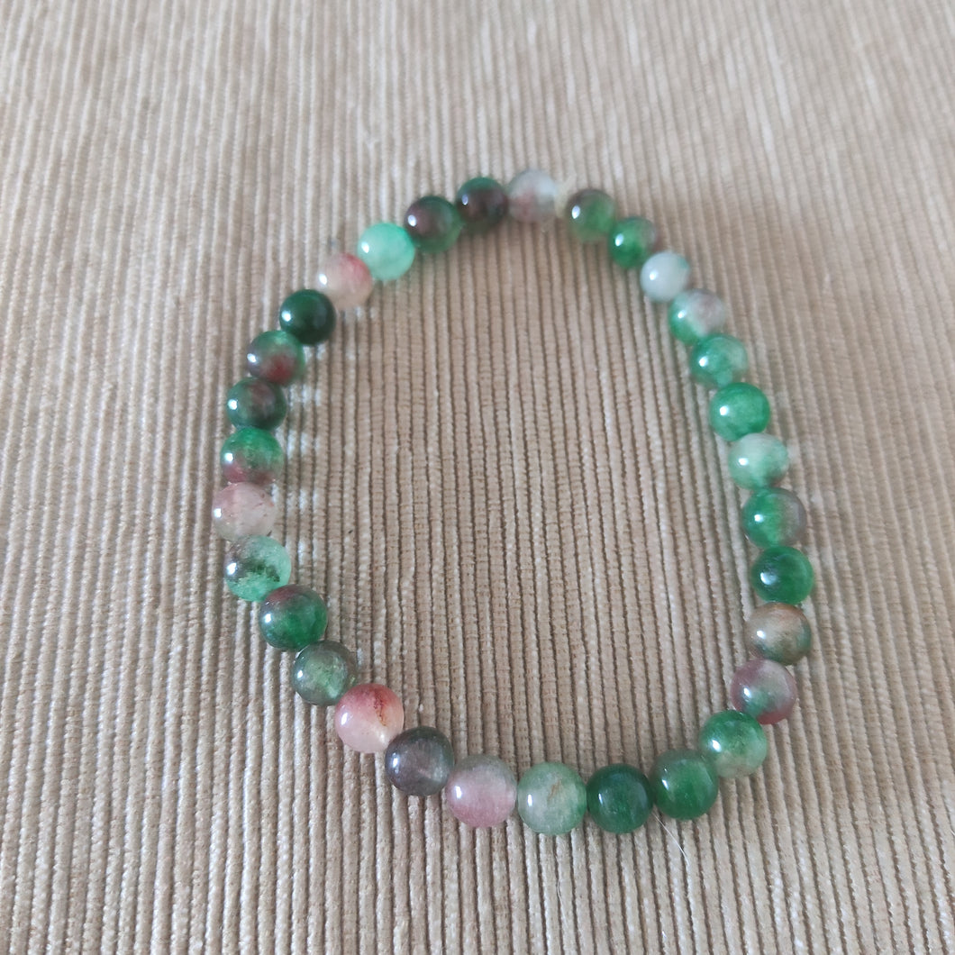 Pulsera Jade multicolor 6 mm