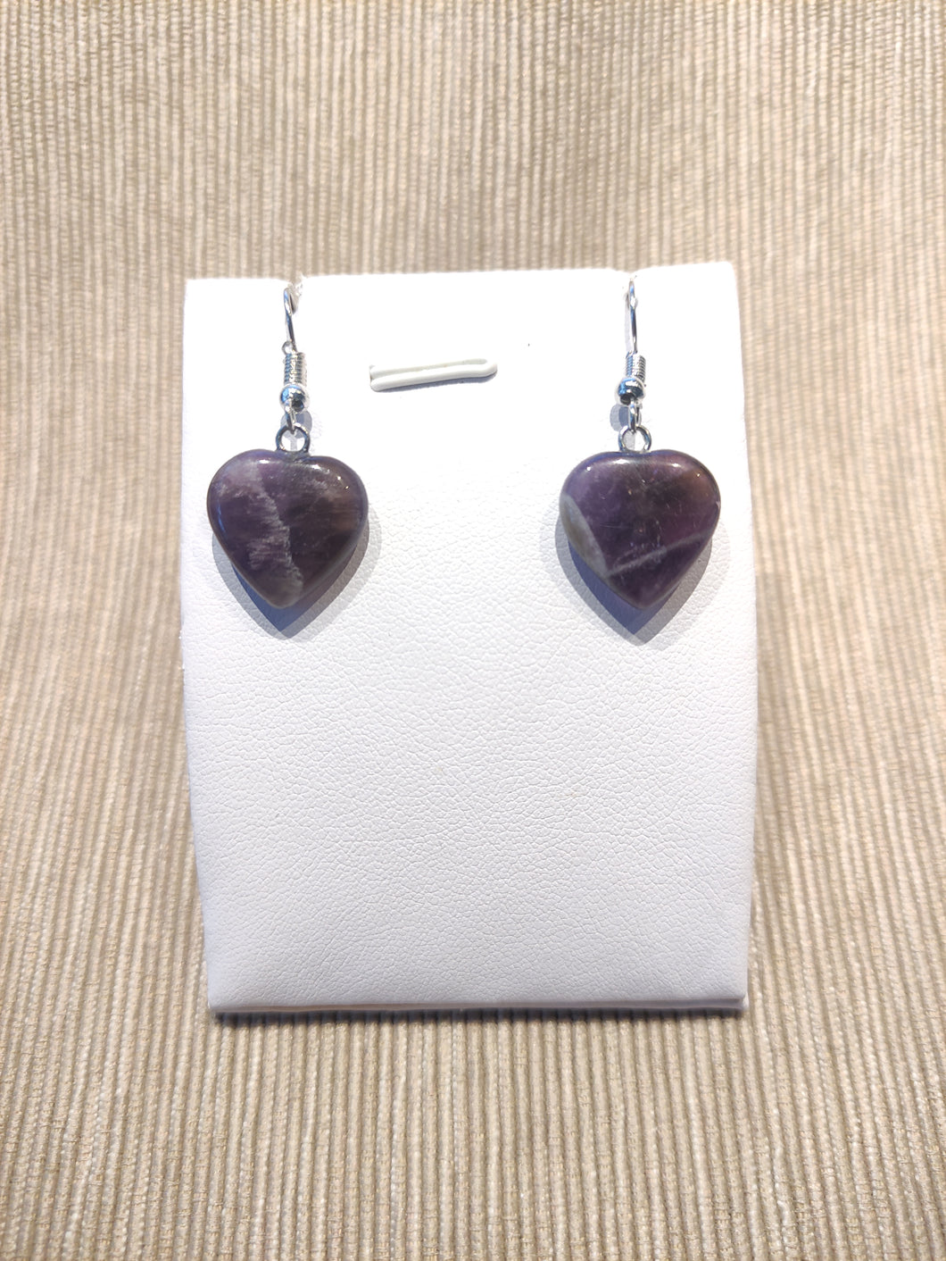 Pendientes Corazón Amatista Mod. 4