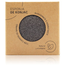 Cargar imagen en el visor de la galería, Esponja Konjac Carbon 100% Natural
