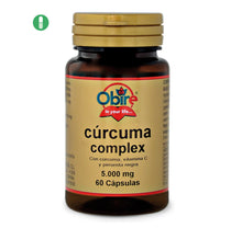 Cargar imagen en el visor de la galería, Cúrcuma 5000 mg. (95% curcumina) 60 cápsulas con vitamina C y pimienta negra
